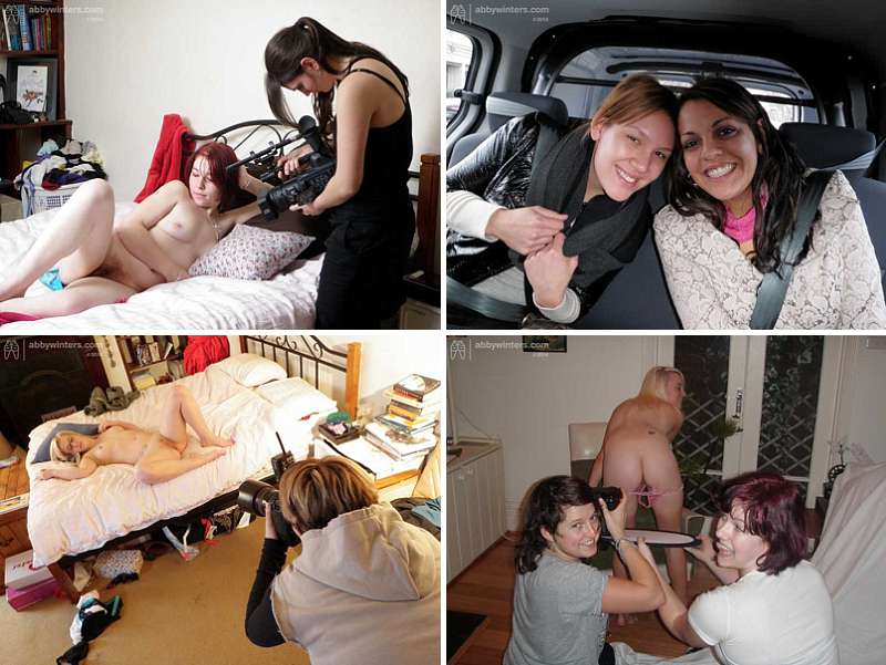 Girls making porn together