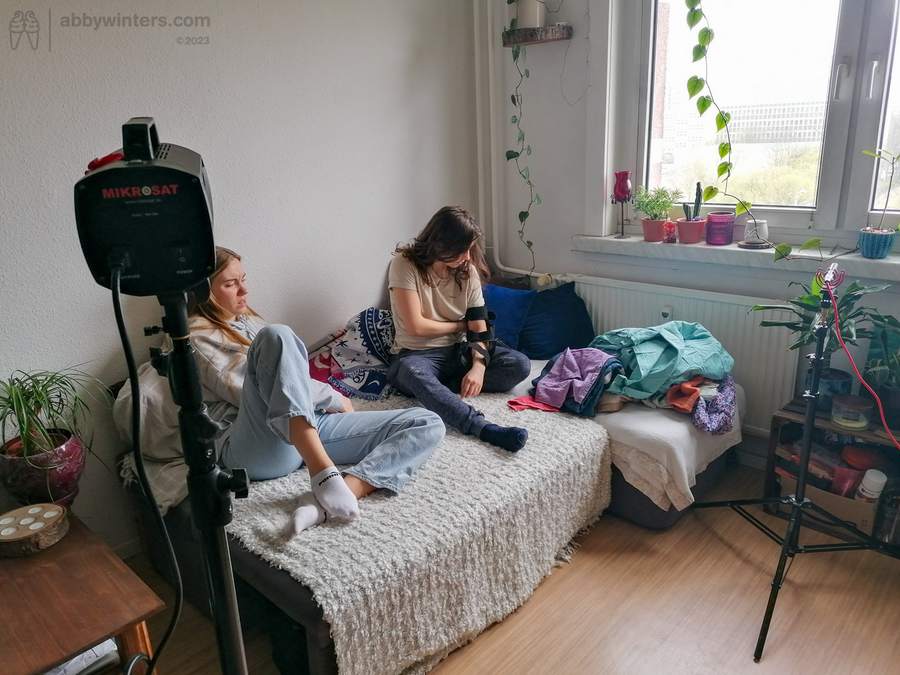 Abby Winters Josie and Ryana Behind the Scenes