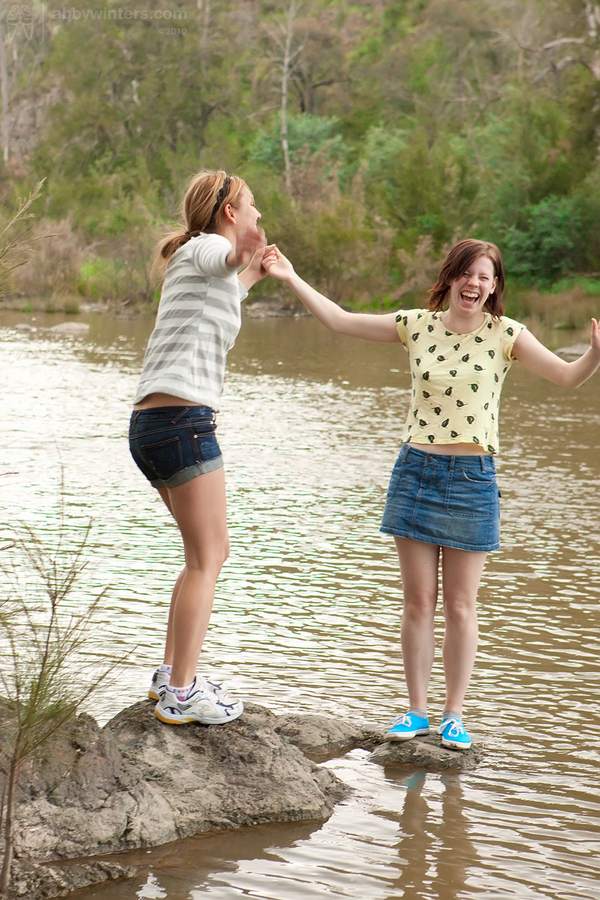 Girl on Girl Fun Outdoors