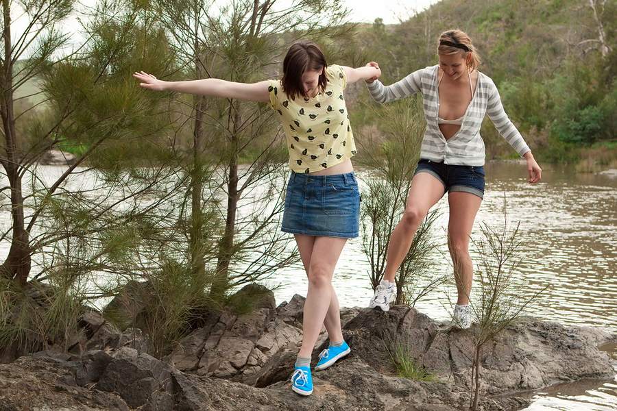 Girl on Girl Fun Outdoors